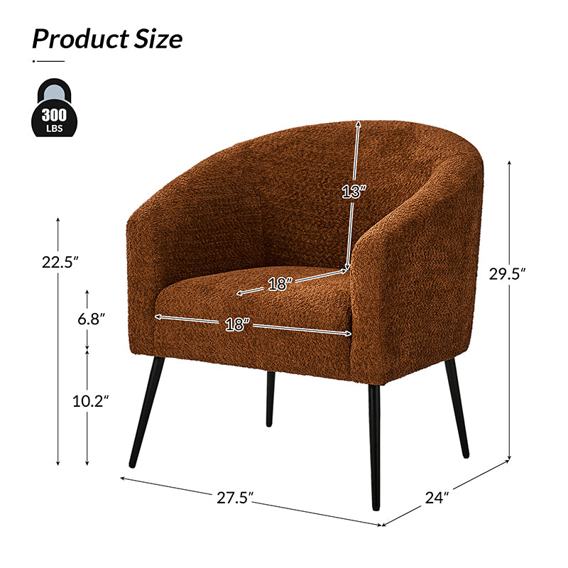 Gregory Modern Boucle Armchair