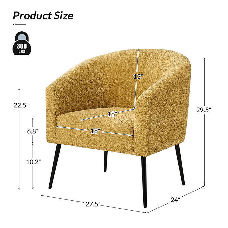 Gregory Modern Boucle Armchair