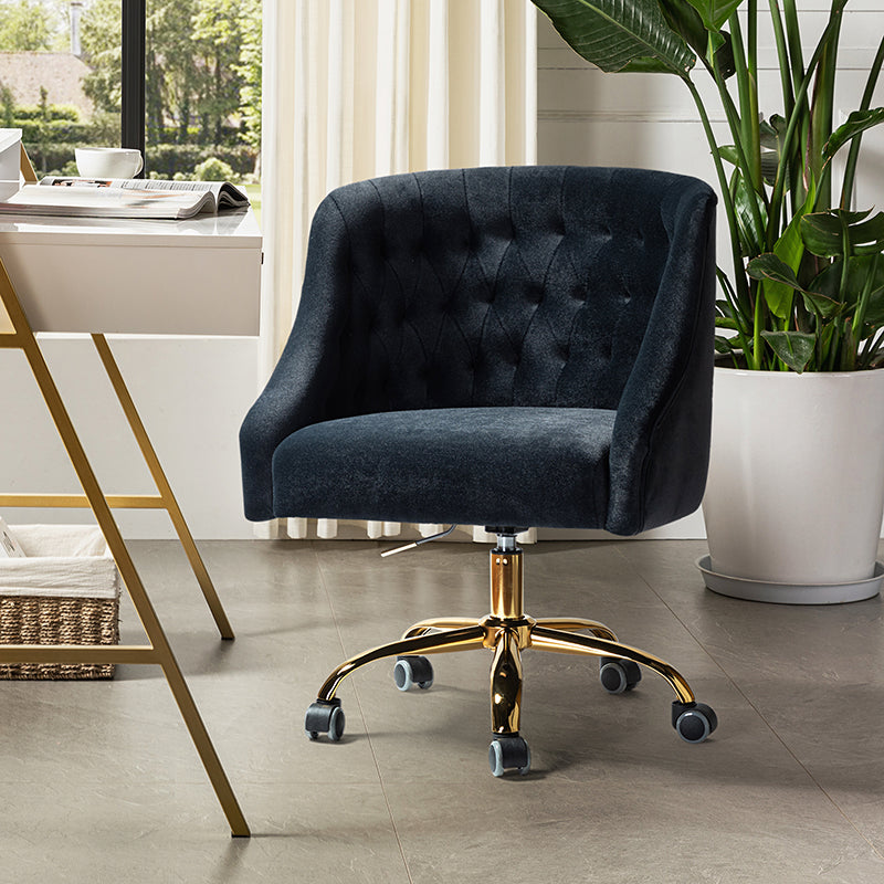 Penelope Velvet Tufted Office Chair