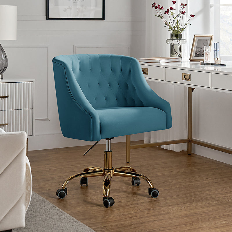 Penelope Velvet Tufted Office Chair