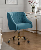 Penelope Velvet Tufted Office Chair