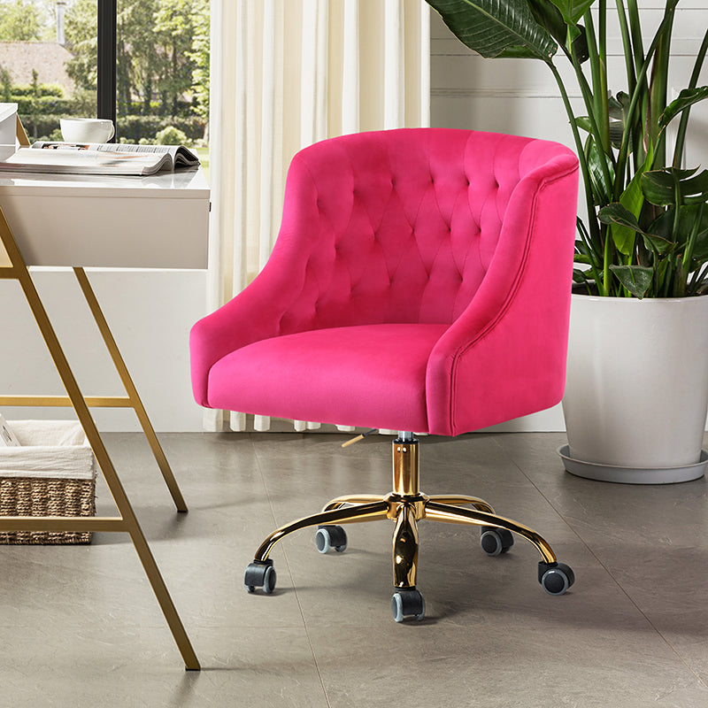 Penelope Velvet Tufted Office Chair