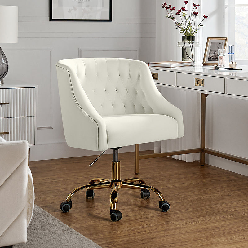 Penelope Velvet Tufted Office Chair