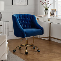 Penelope Velvet Tufted Office Chair