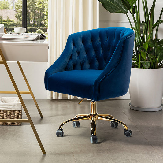 Penelope Velvet Tufted Office Chair