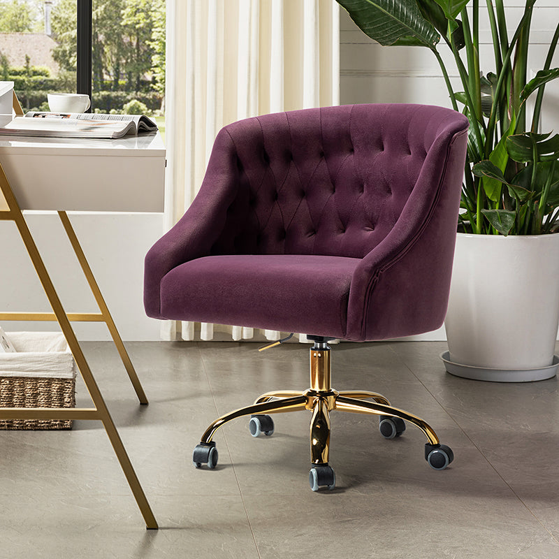 Penelope Velvet Tufted Office Chair