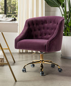 Penelope Velvet Tufted Office Chair