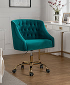 Penelope Velvet Tufted Office Chair