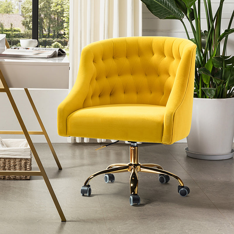 Penelope Velvet Tufted Office Chair