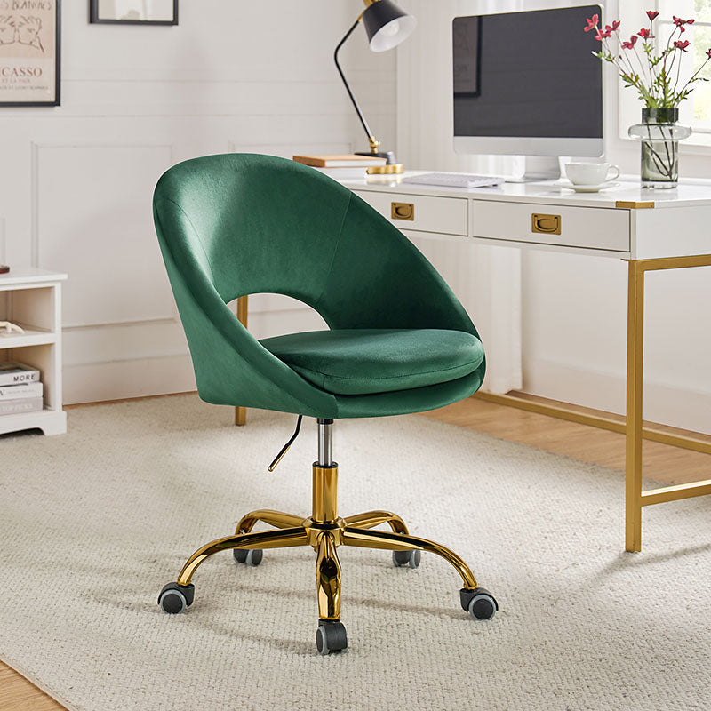 Ramona Velvet Upholstered Office Chair