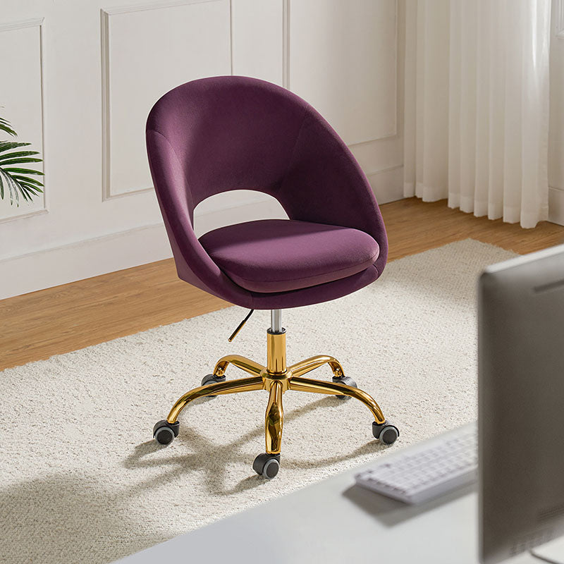 Ramona Velvet Upholstered Office Chair