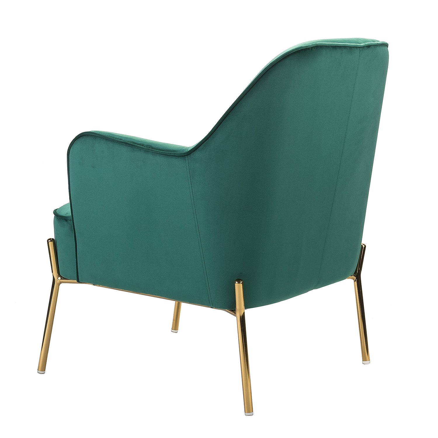 Marina 26" Wide Contemporary Velvet Armchair with Recessed Arms