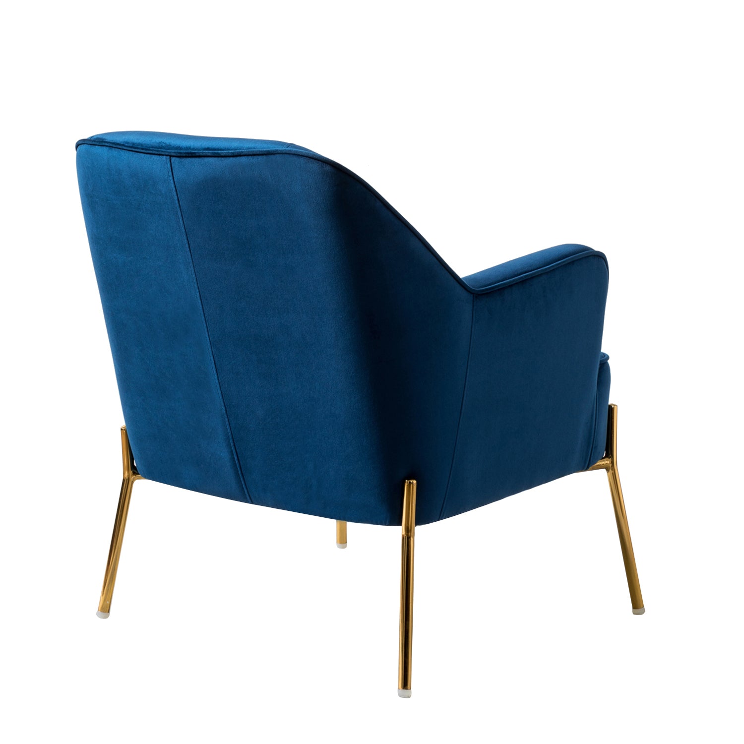 Marina 26" Wide Contemporary Velvet Armchair with Recessed Arms