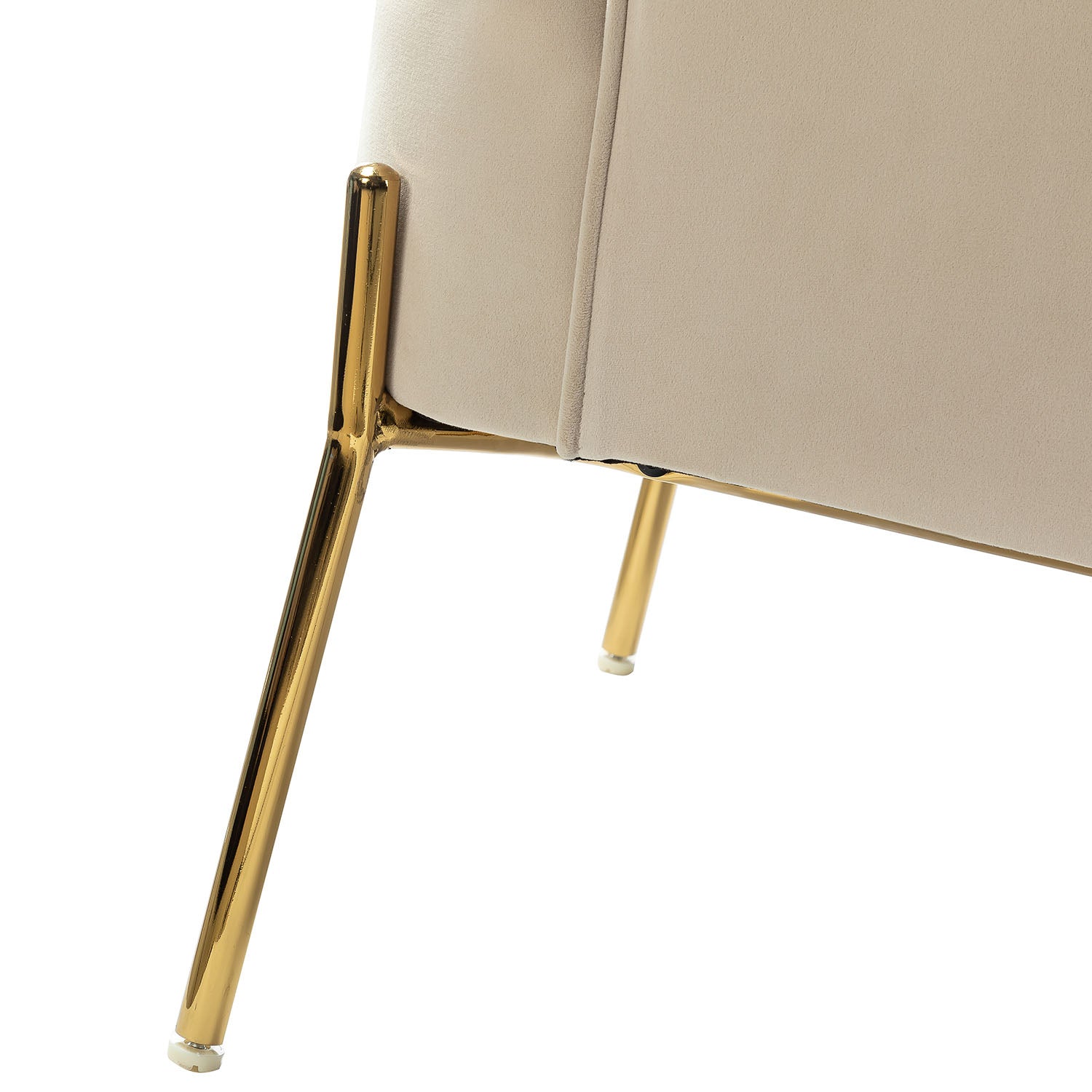 Marina 26" Wide Contemporary Velvet Armchair with Recessed Arms
