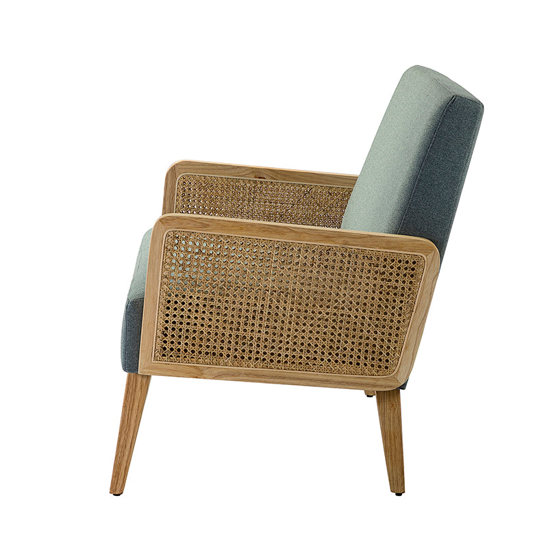 Sybil Rattan Armed Loveseat