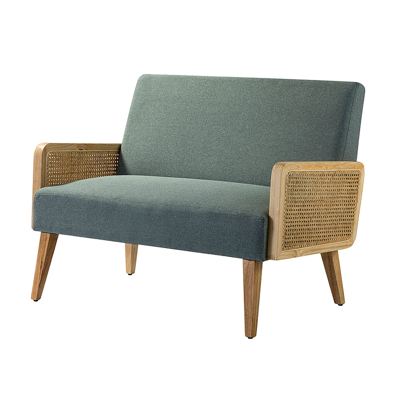 Sybil Rattan Armed Loveseat