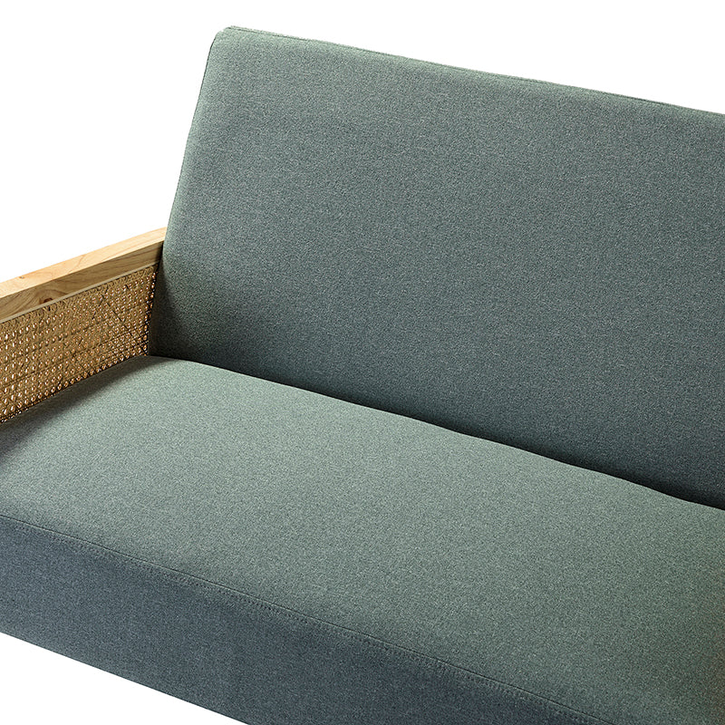 Sybil Rattan Armed Loveseat