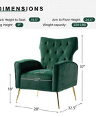 Amira Tufted Velvet Armchair