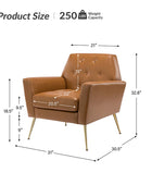 Raelynn Vegan Leather Armchair