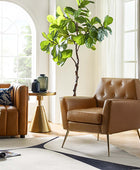 Raelynn Vegan Leather Armchair