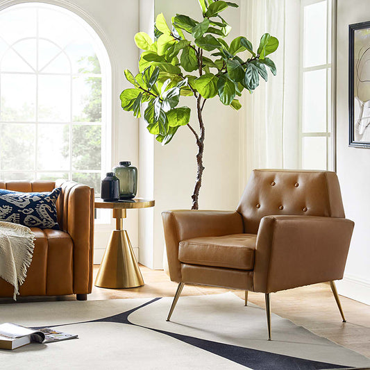 Raelynn Vegan Leather Armchair