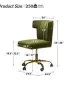 Nadine Velvet Office Chair