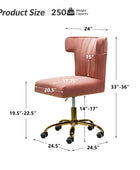 Nadine Velvet Office Chair