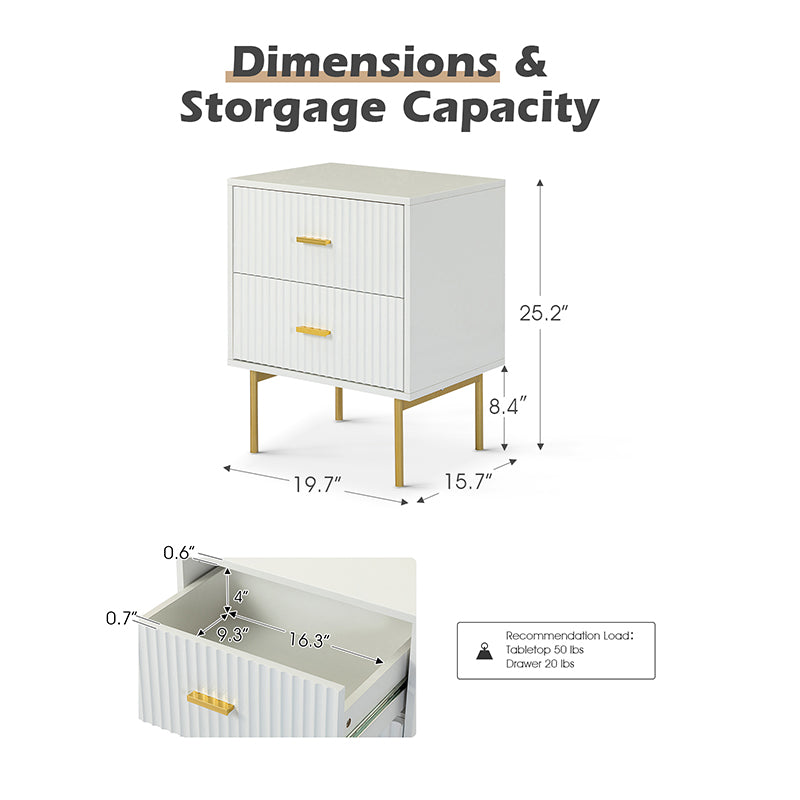 Nahuel 2-Drawer Nightstand