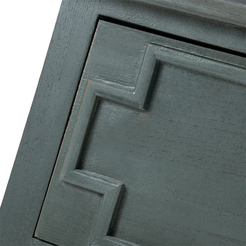 Joah 28"Tall Farmhouse 2-Drawer End Table with Built-in Charging