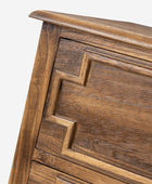 Joah 28"Tall Farmhouse 2-Drawer End Table with Built-in Charging