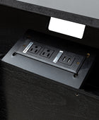 Lilian 2 - Drawer Mid Century Nightstand with Built-in Outlets