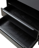 Lilian 2 - Drawer Mid Century Nightstand with Built-in Outlets