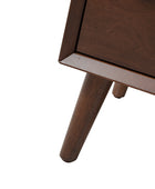Lilian 2 - Drawer Mid Century Nightstand with Built-in Outlets