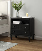 Gaspard 2 - Drawer Solid Wood Nightstand