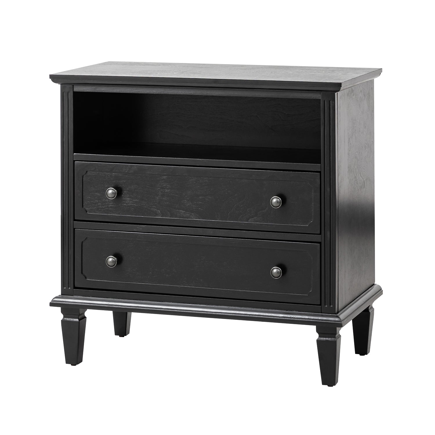 Gaspard 2 - Drawer Solid Wood Nightstand