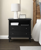 Gaspard 2 - Drawer Solid Wood Nightstand