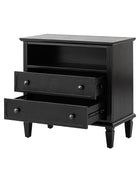 Gaspard 2 - Drawer Solid Wood Nightstand