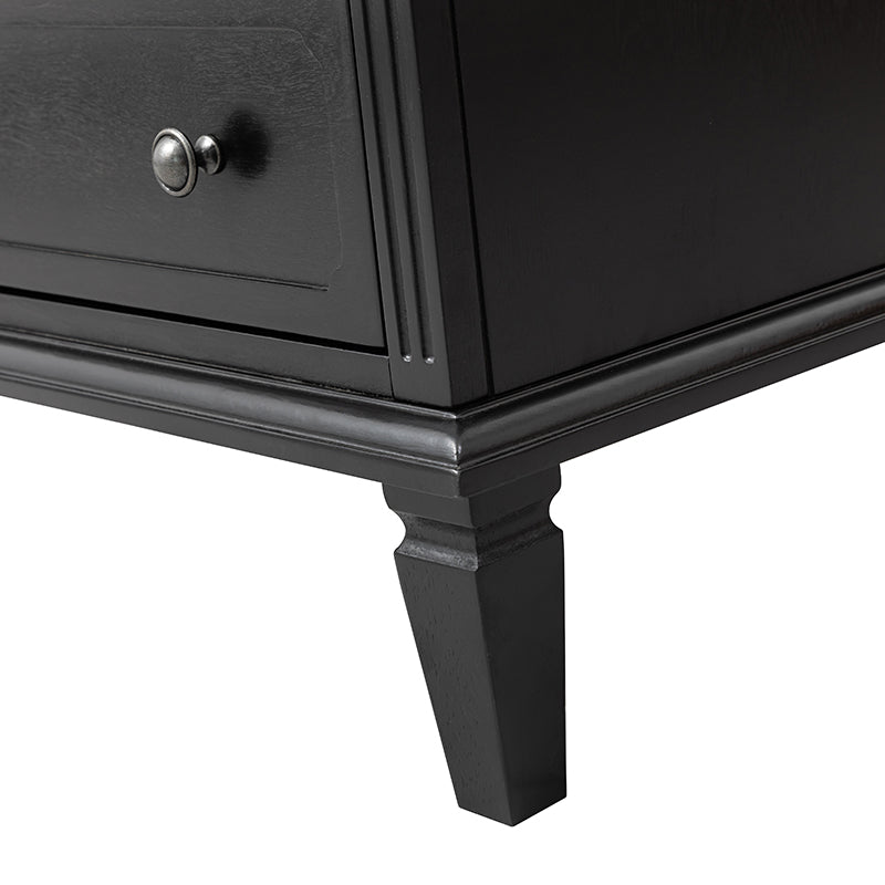 Gaspard 2 - Drawer Solid Wood Nightstand