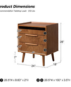 Janet 3 - Drawer Nightstand