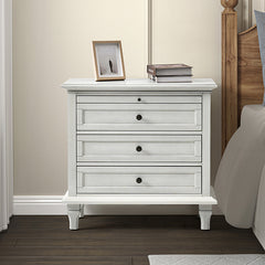 Galatea 3 - Drawer Nightstand Chest with Built-In Outlets