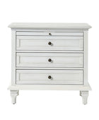 Galatea 3 - Drawer Nightstand Chest with Built-In Outlets