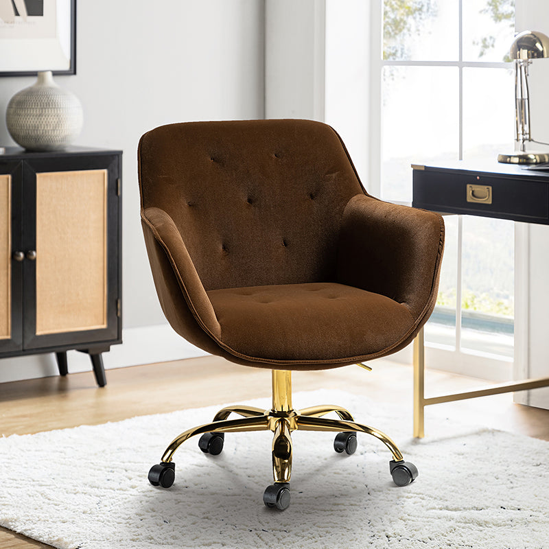 Jovida Velvet Tufted Office Chair