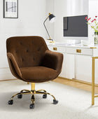 Jovida Velvet Tufted Office Chair