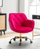 Jovida Velvet Tufted Office Chair