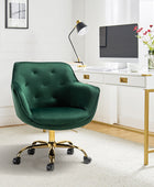 Jovida Velvet Tufted Office Chair