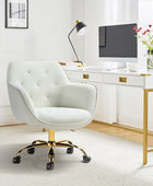 Jovida Velvet Tufted Office Chair