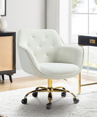 Jovida Velvet Tufted Office Chair