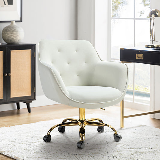 Jovida Velvet Tufted Office Chair