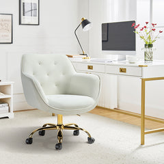 Jovida Velvet Tufted Office Chair