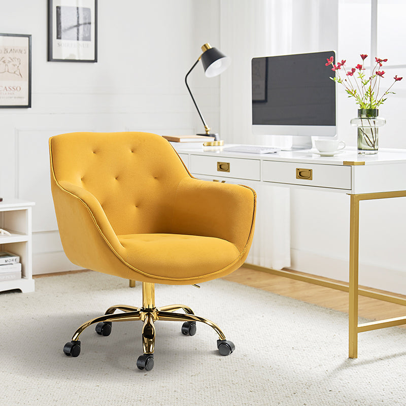 Jovida Velvet Tufted Office Chair